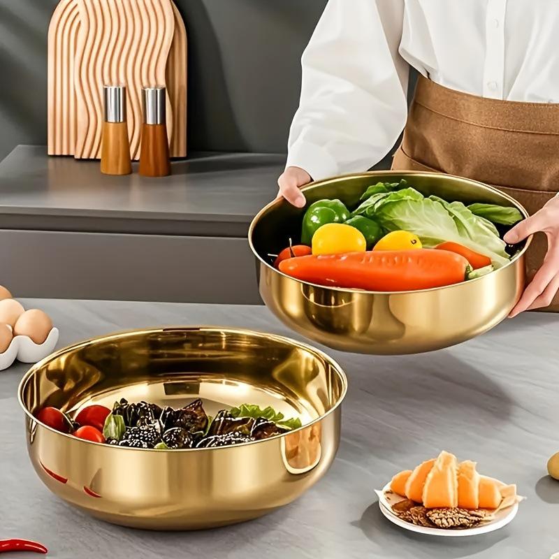 Commercial Kitchen Use - 새로운 스테인리스 스틸 믹싱볼(뚜껑 포함) -