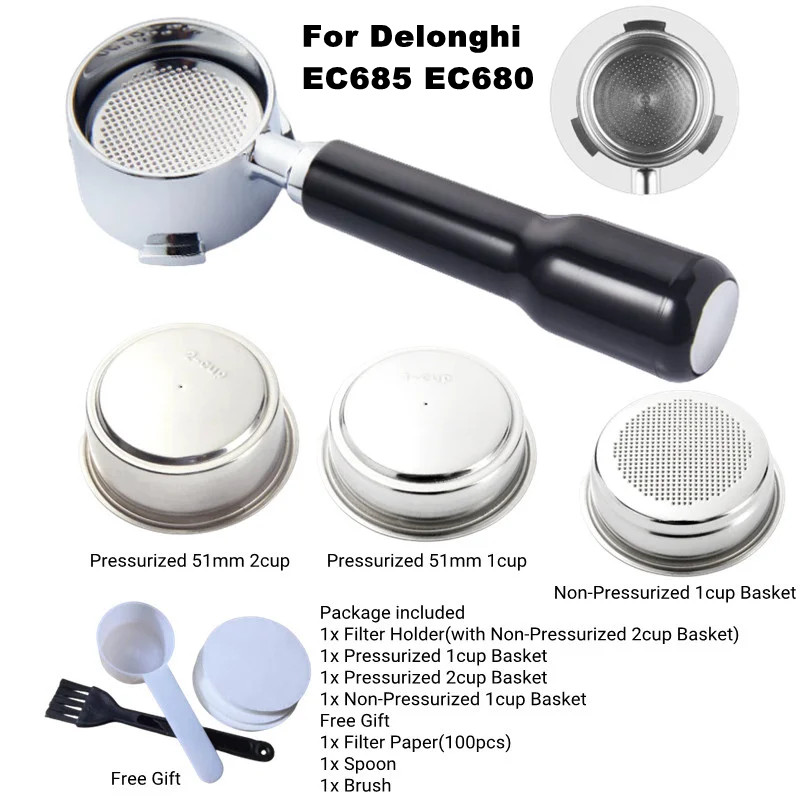 Delonghi Espresso Magnifica - Delonghi EC680 EC685 용 51mm 커피