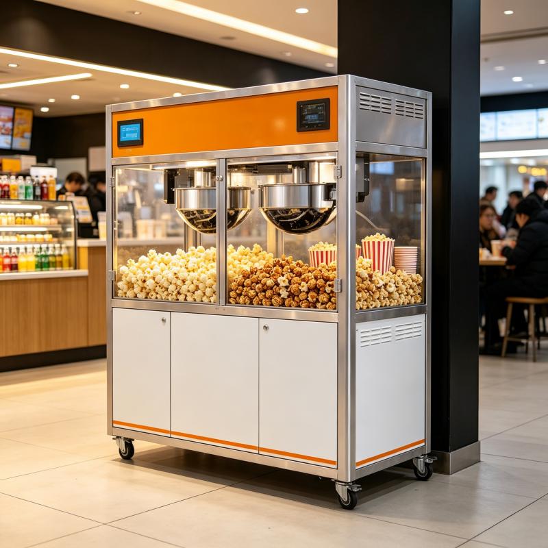 Commercial Popcorn Machine - 전기 팝콘 제조기, 상업용, 스테인리스 스틸