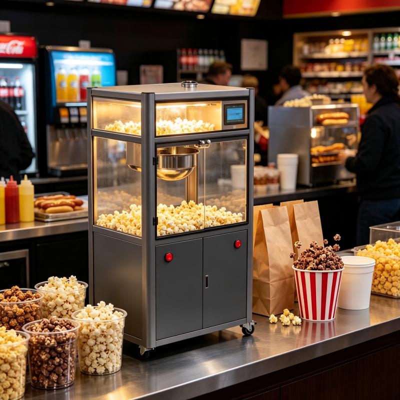 상업용 팝콘 제조기, 스테인리스 스틸 재질, 전기식,  - Commercial Popcorn Machine 리뷰 및 가격