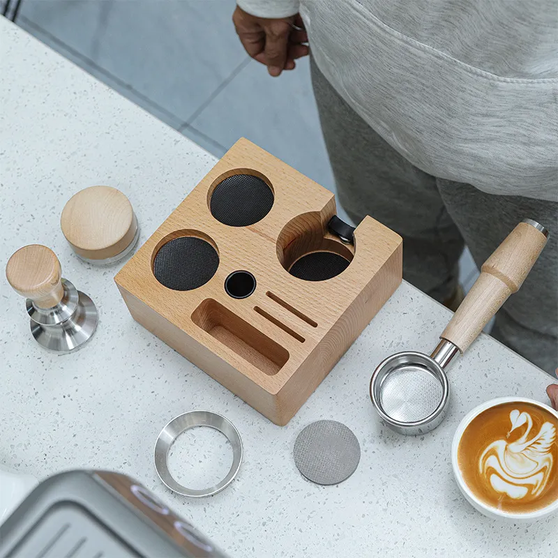 월넛 우드 커피 프레스 스탠드 다기능 보관 베이스 프렌 - Commercial Kitchen Utensil Storage 리뷰 및 가격