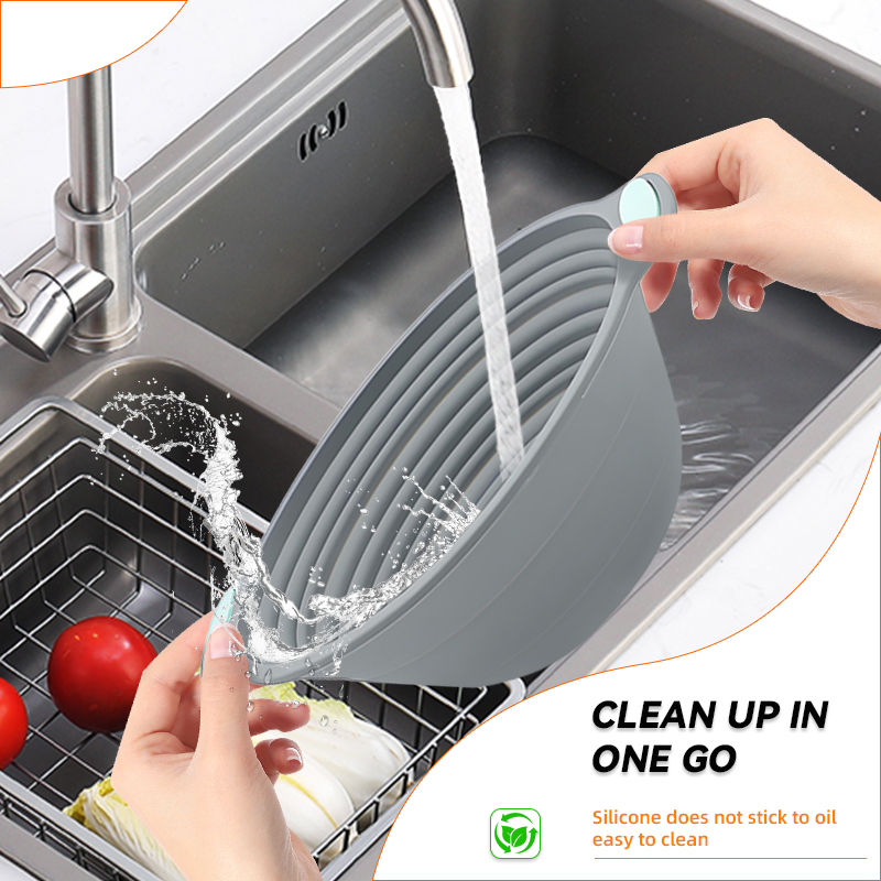 1PC 실리콘 접이식 반네통 빵 발효 바구니 - 사워도 - Commercial Kitchen Use 리뷰 및 가격