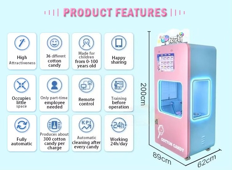 야외용 전자동 솜사탕 자판기 36가지 팬시 꽃 모양 스 - Candy Floss Machine Commercial 리뷰 및 가격
