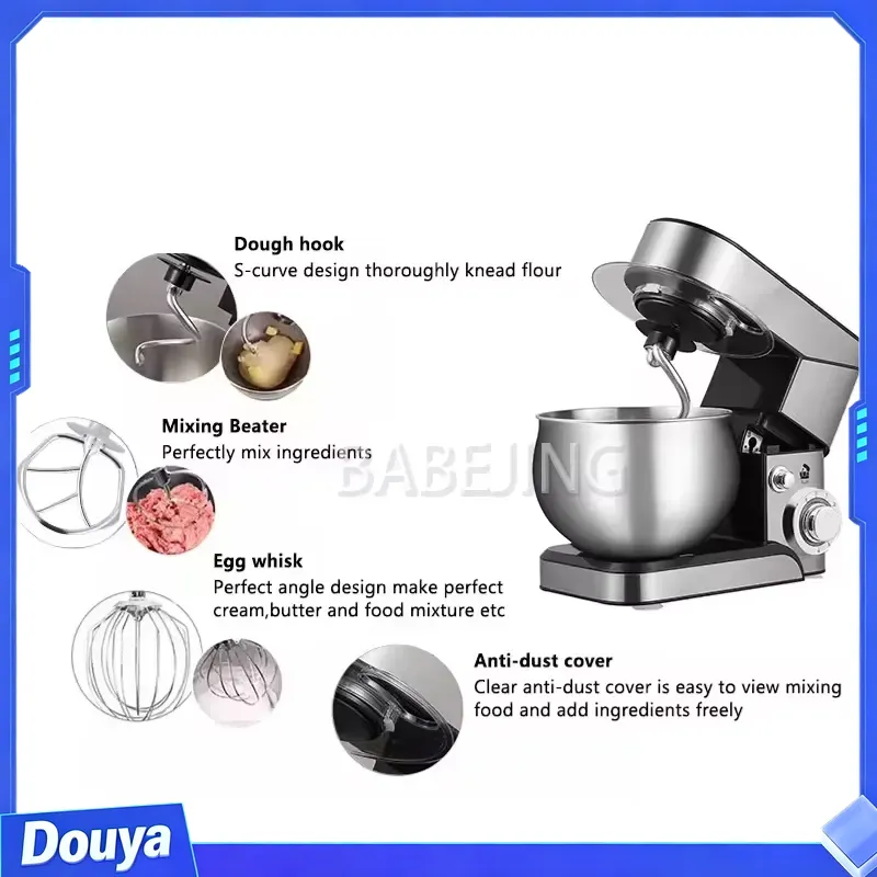 베이비징 소형 3-in-1 파우더 믹서 반죽기 상업용  - Commercial Kitchen Mixers Dough Mixer 리뷰 및 가격