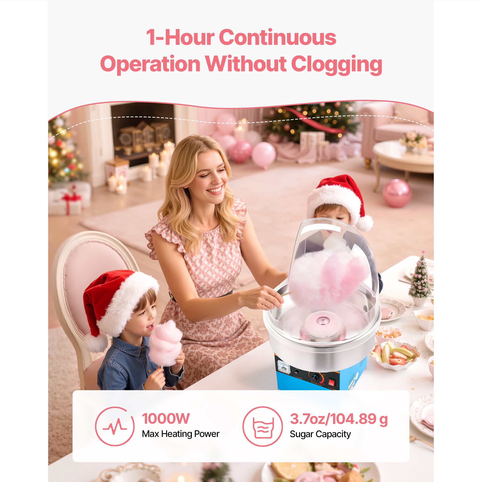 전기 솜사탕 기계, 1000W 전기 솜사탕 제조기(덮개 - Candy Floss Machine Commercial 리뷰 및 가격