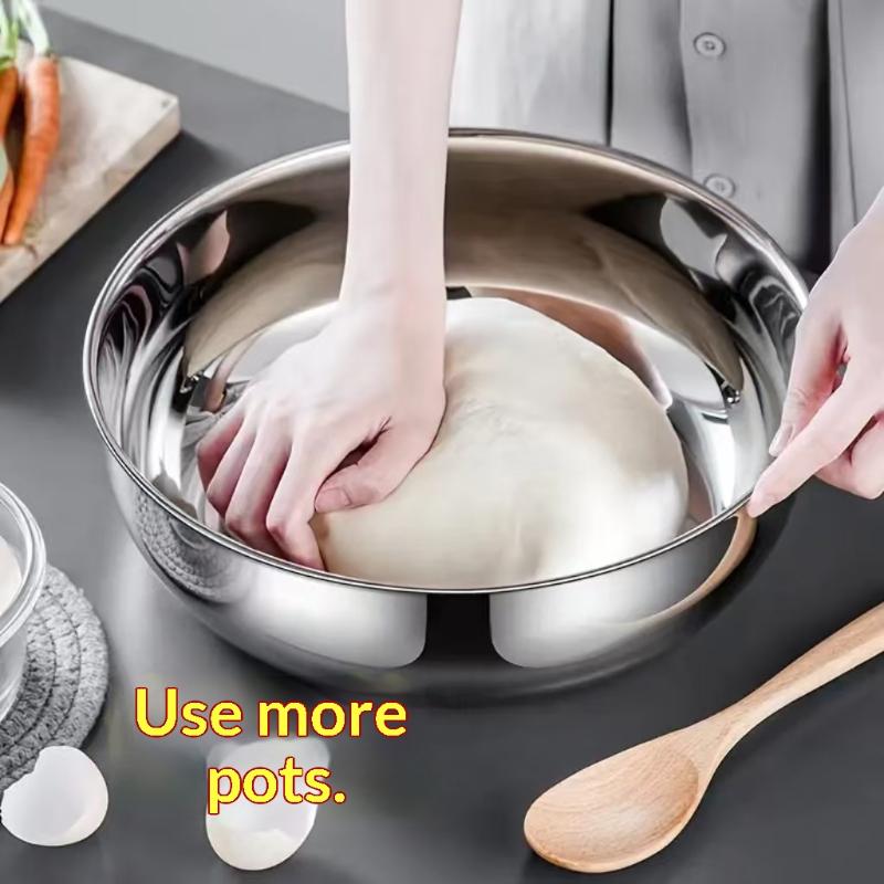새로운 스테인리스 스틸 믹싱볼(뚜껑 포함) - 베이킹, - Commercial Kitchen Use 리뷰 및 가격