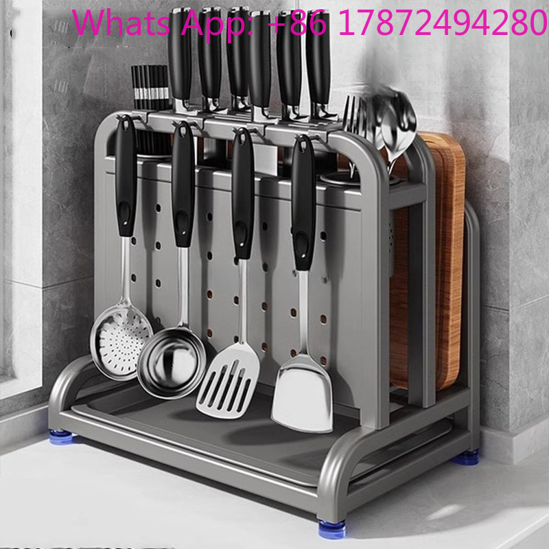 주방용 칼꽂이 선반 스테인리스 스틸 보관대 일체형 다기 - Commercial Kitchen Knife Storage 리뷰 및 가격
