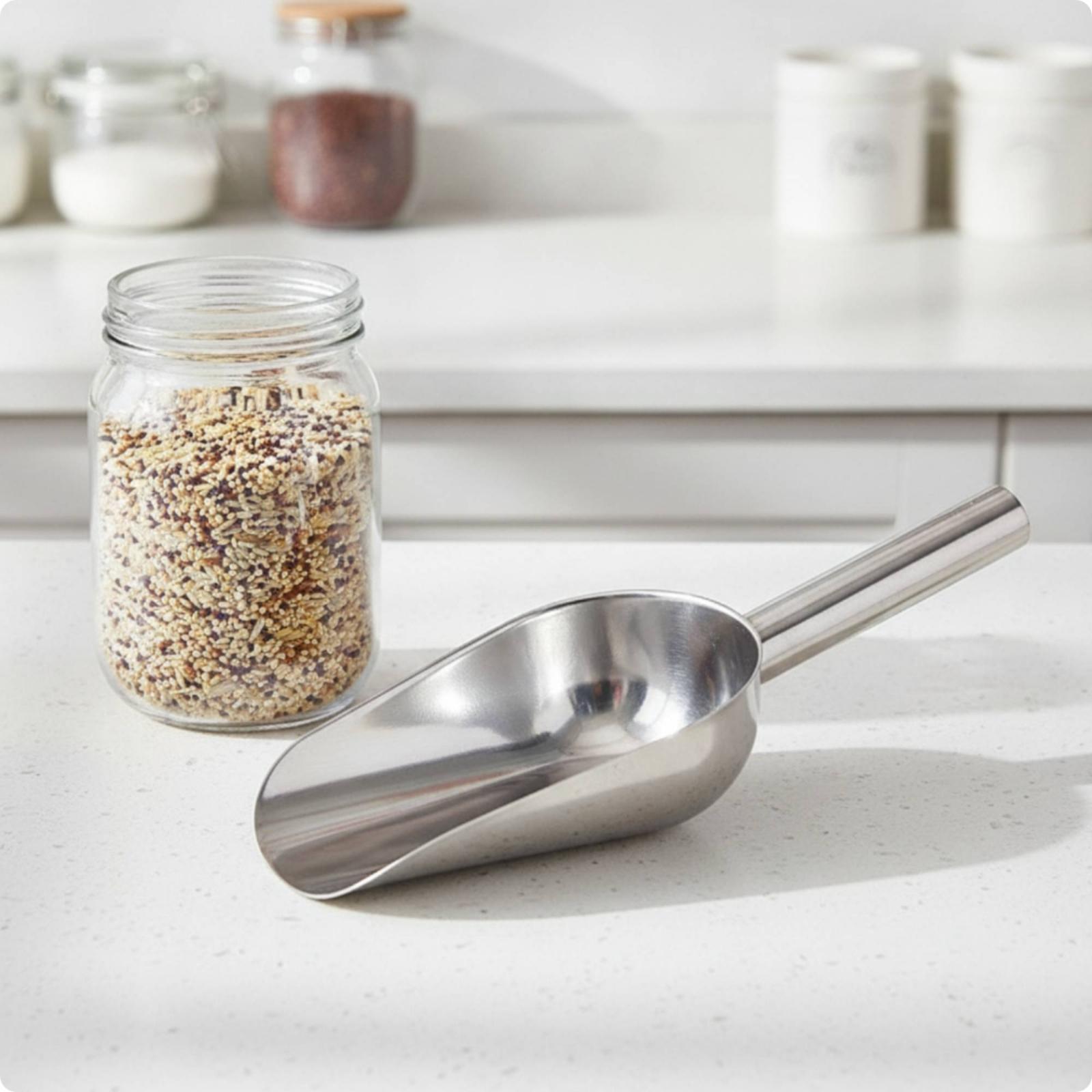튼튼한 금속 재질의 주방용 스쿱으로, 아이스 팝콘, 건 - Commercial Kitchen Utensil Storage 리뷰 및 가격