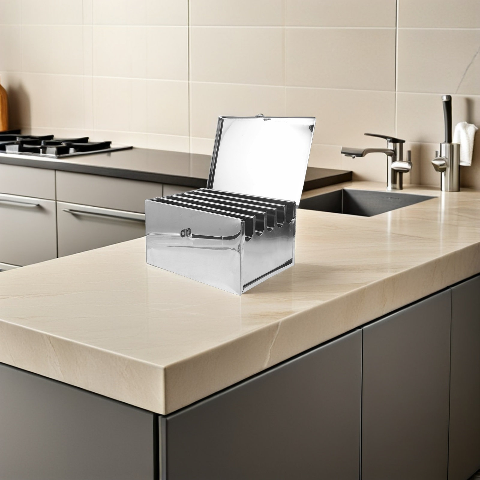 상업용 주방 칼꽂이, 스테인리스 스틸 잠금 장치가 있는 - Commercial Kitchen Knife Storage 리뷰 및 가격