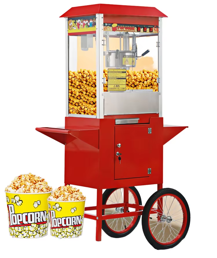상업용 팝콘 기계 카트 포함 220V 1400W 캐러멜 - Commercial Popcorn Machine 리뷰 및 가격
