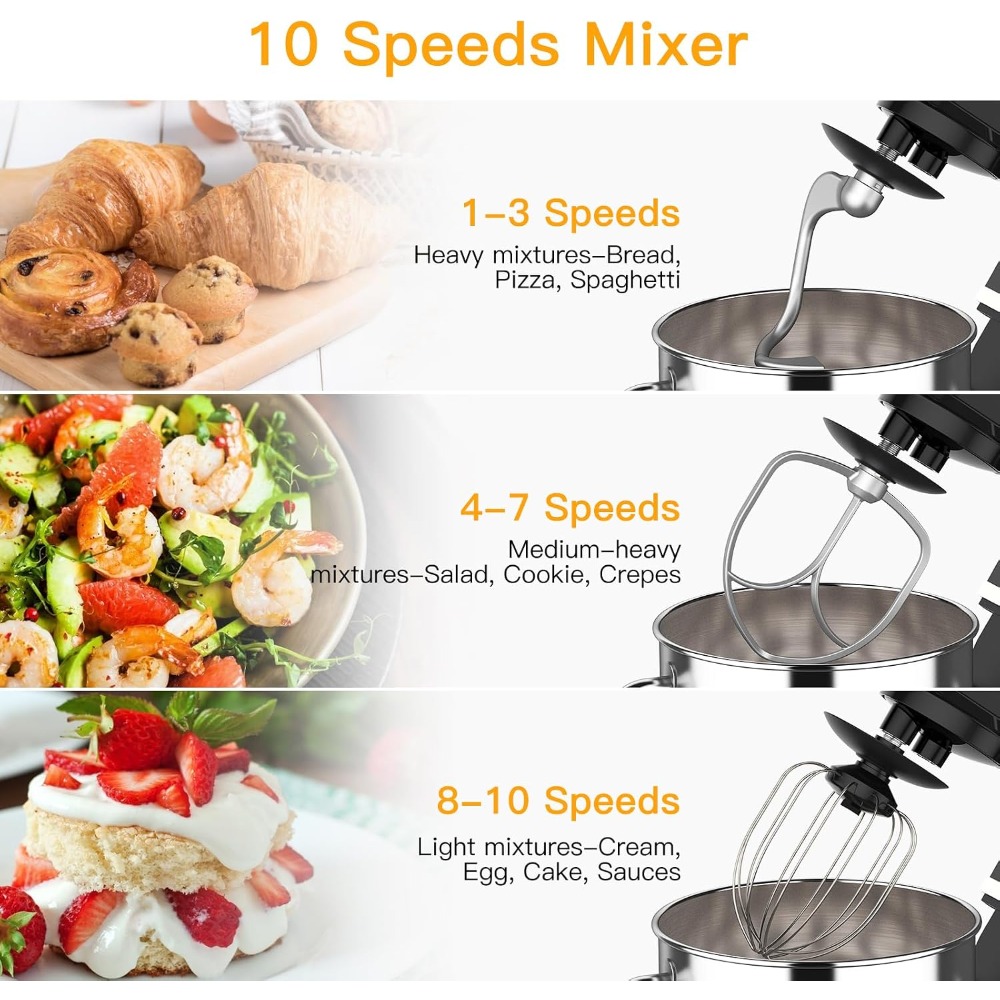 가르비 110-120V, 60hz 6.7L 스테인리스  - Commercial Kitchen Mixers Dough Mixer 리뷰 및 가격