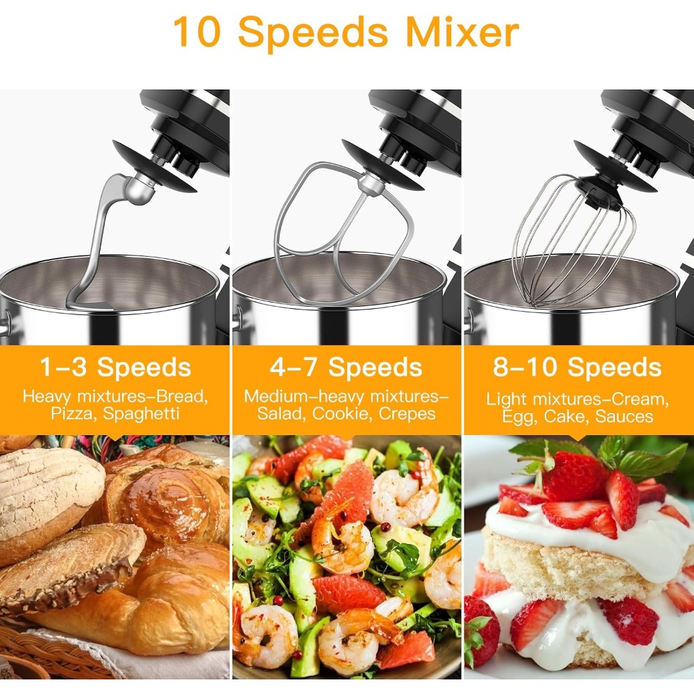 가르비 110-120V, 60hz 6.7L 스테인리스  - Commercial Kitchen Mixers Dough Mixer 리뷰 및 가격